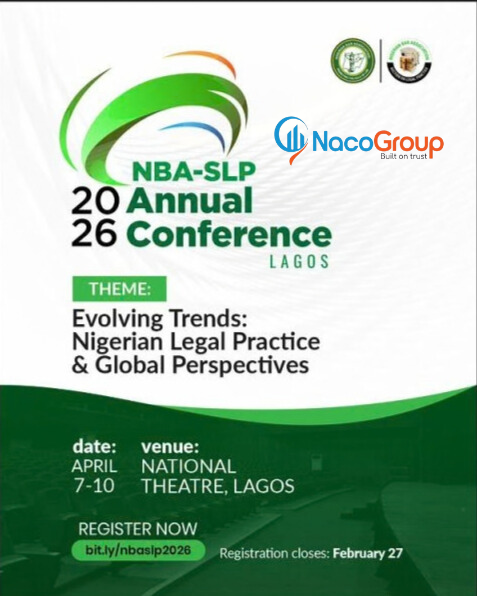 Nba-slp & naco travels partner for 2026 annual conference at national theatre, lagos