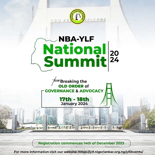 REMINDER: NACO LOGISTICS LTD STILL TAKING RESERVATIONS FOR 2024 NBA-YLF SUMMIT, ABUJA